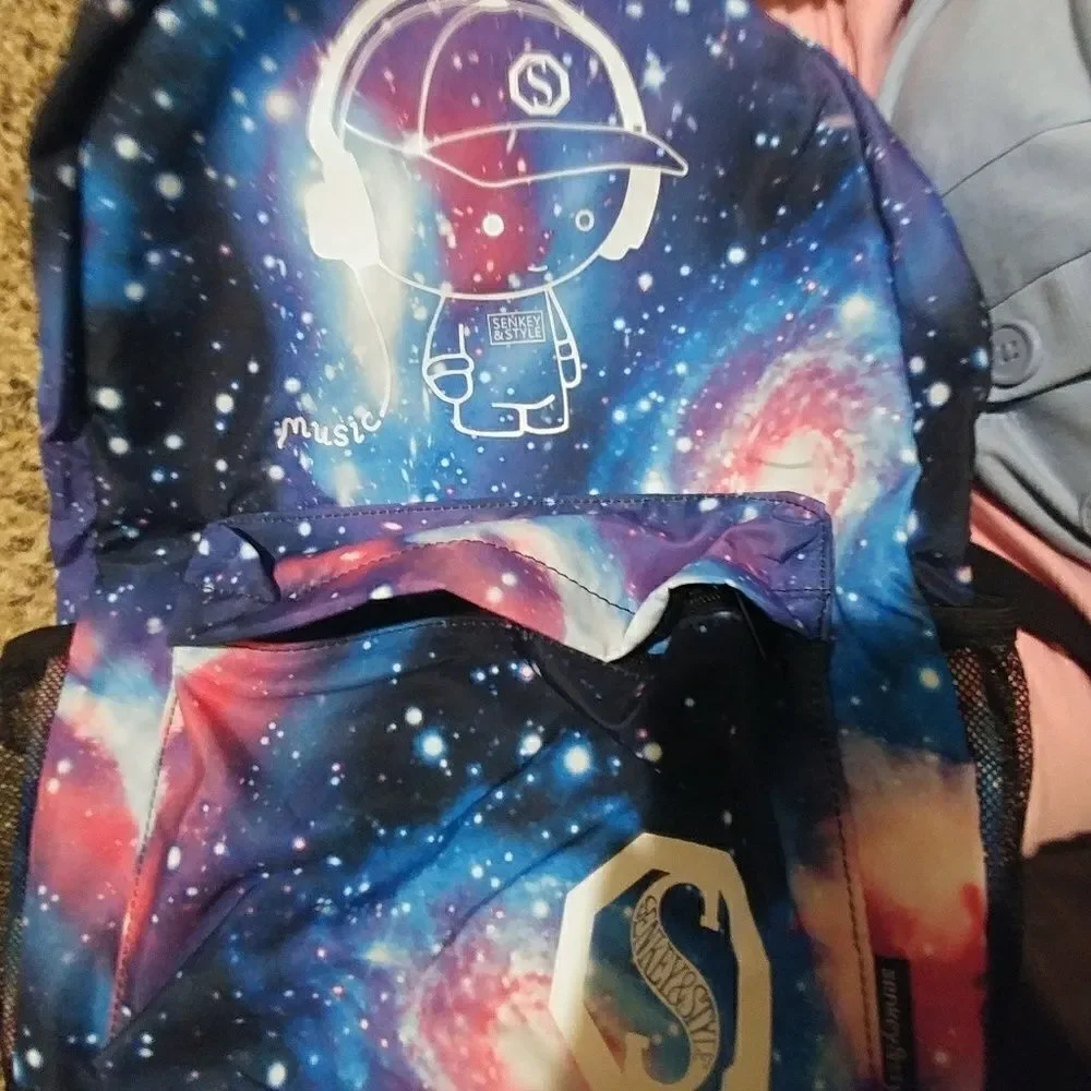 Senkey&style glow in the dark bookbag
